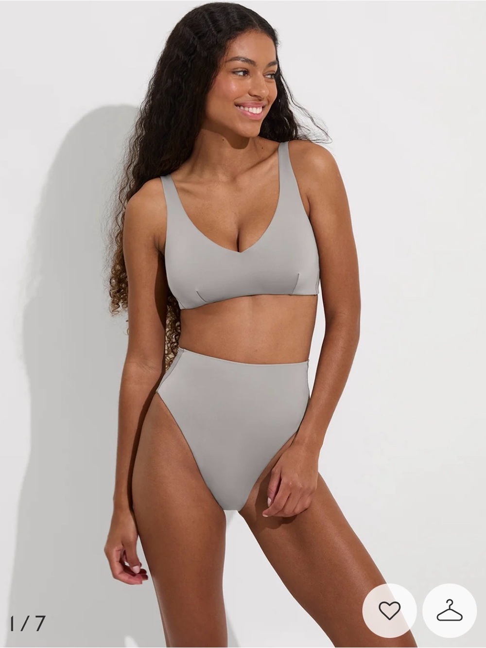 Left On Friday | Hi Hi Bottom in Beach (Taupe) High Rise Bikini Bottom - Size M
